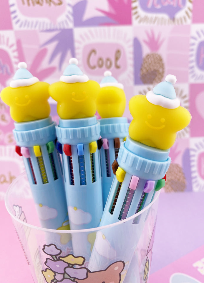 STYLO 10 COULEURS : ETOILE