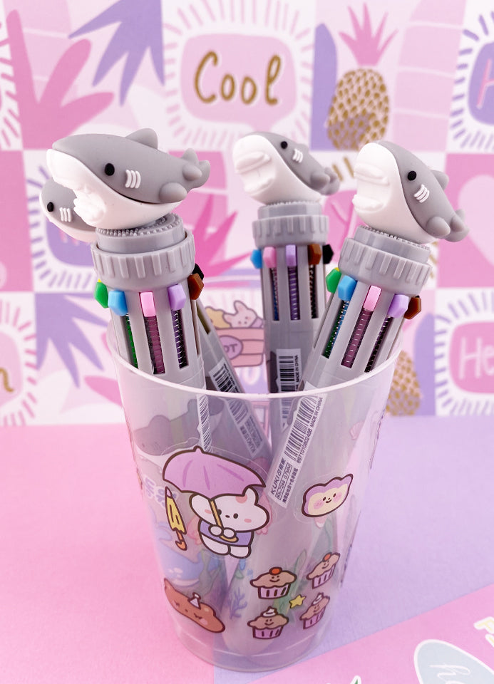 STYLO 10 COULEURS : REQUIN
