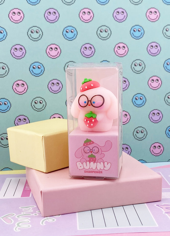 TAILLE-CRAYONS BUNNY STRAWBERRY : FRAISE