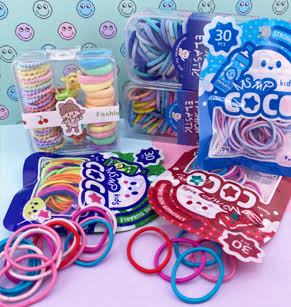 Elastiques cheveux kawaii