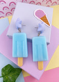 BOUCLES D'OREILLES POPSICLE : BLEU