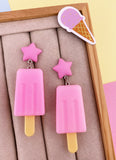 BOUCLES D'OREILLES POPSICLE : ROSE