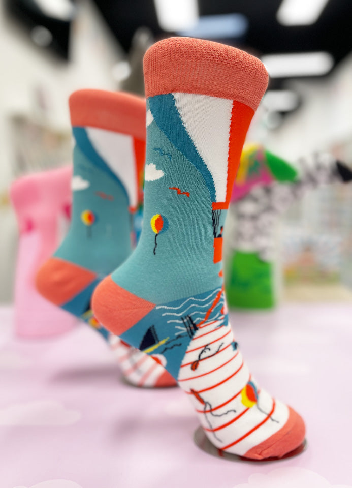 CHAUSSETTES KAWAII A LA PLAGE | T35-40