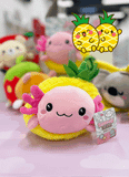 PELUCHE KAWAII AXOLOTL ANANAS 24CM