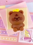 TAILLE-CRAYONS BEAR CHEESE : MARRON