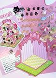 DECO SCENE STICKER CAT PASTRY