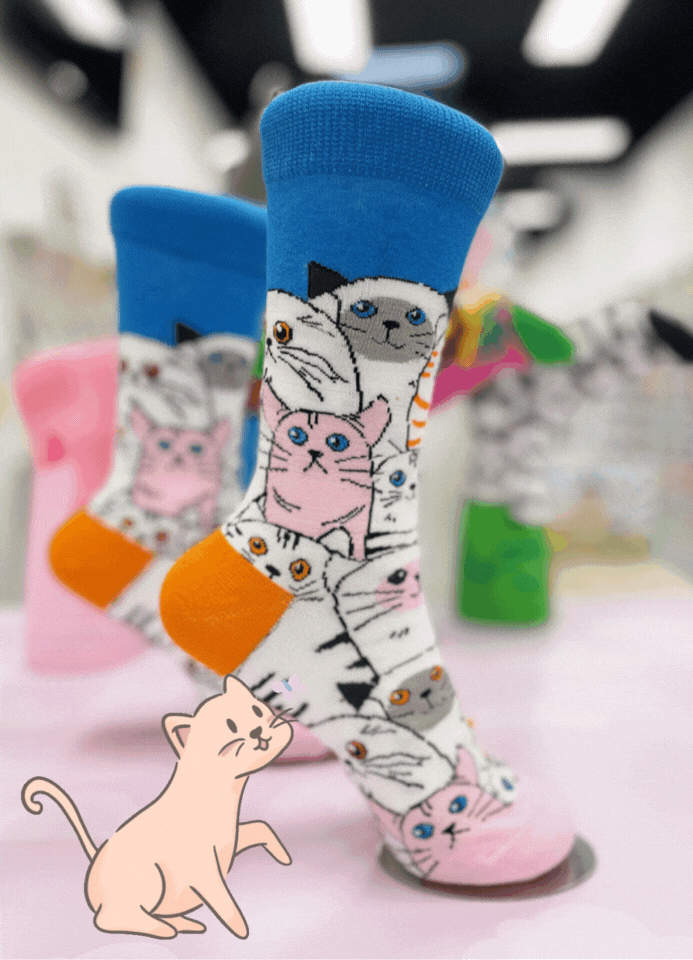 CHAUSSETTES KAWAII CHATS | T36-42