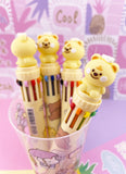 STYLO 10 COULEURS : CHEESY BEAR JAUNE