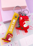 PORTE-CLES DINGO DINO : ROUGE