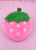 PORTE MONNAIES FRAISE ROSE