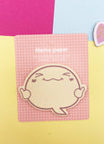 STICKY NOTES HAPPY FACE : ROSE