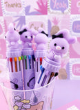 STYLO 10 COULEURS : LAPINOU VIOLET