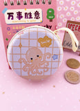 PORTE MONNAIE POULPE ORANGE