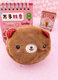 PORTE MONNAIES OURS MARRON