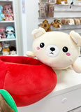 PELUCHE KAWAII OURS POMME 24CM