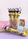 STYLO KAWAII 10 COULEURS PANDA