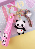 PORTE-CLES PANDA LOVER : ROSE