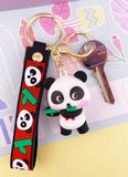 PORTE-CLES PANDA MUSICIEN : ROUGE