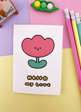 MINI CARNET KAWAII : TULIPE