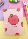 MINI CARNET KAWAII : FRAISE