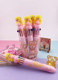 STYLO KAWAII 10 COULEURS SIRENE ROSE