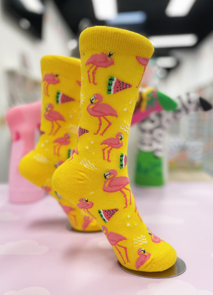 CHAUSSETTES KAWAII SUMMER FLAMINGO | T36-42