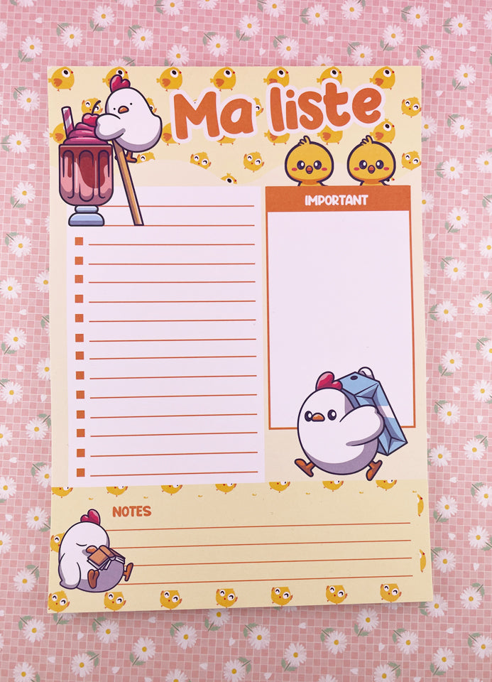 Bloc Notes Kawaii